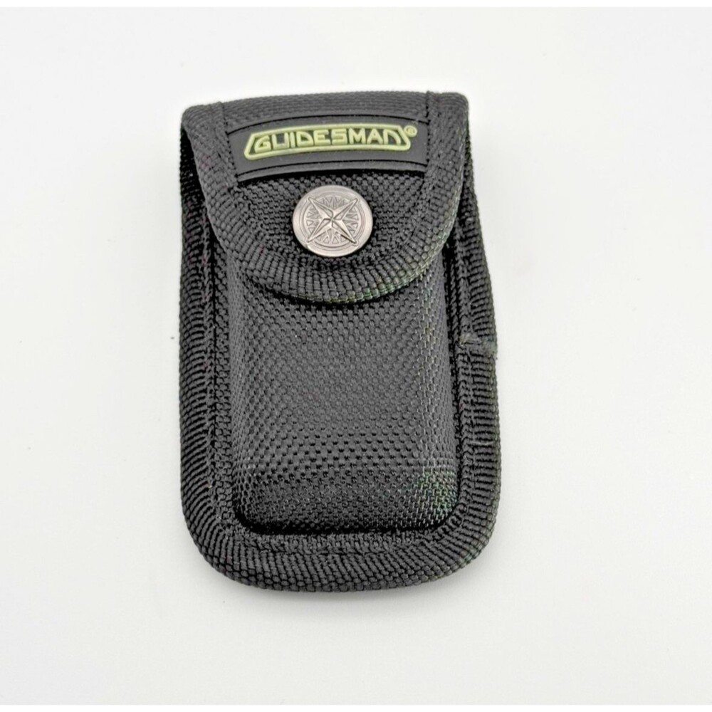 Guidesman Multi Tool Belt Sheath Pouch Nylon Black Snap Closure
